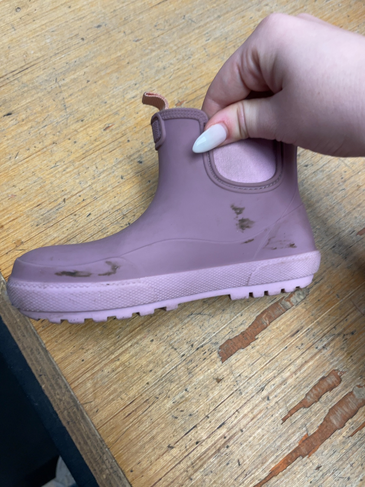 George Chelsea Rain Boots Size 10C Purple