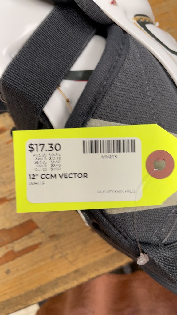 12" CCM Vector Hockey Shin Pads
