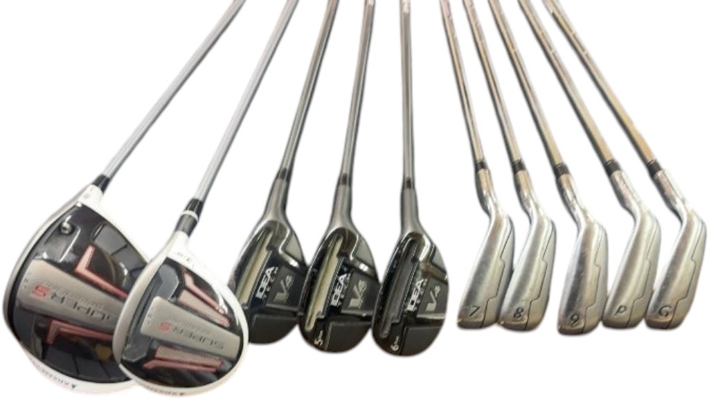 Adams Golf Hybrid Iron Set Idea Tech V4 & Super S Speedline Used (includes 3 hybrids and two woods) - image 1