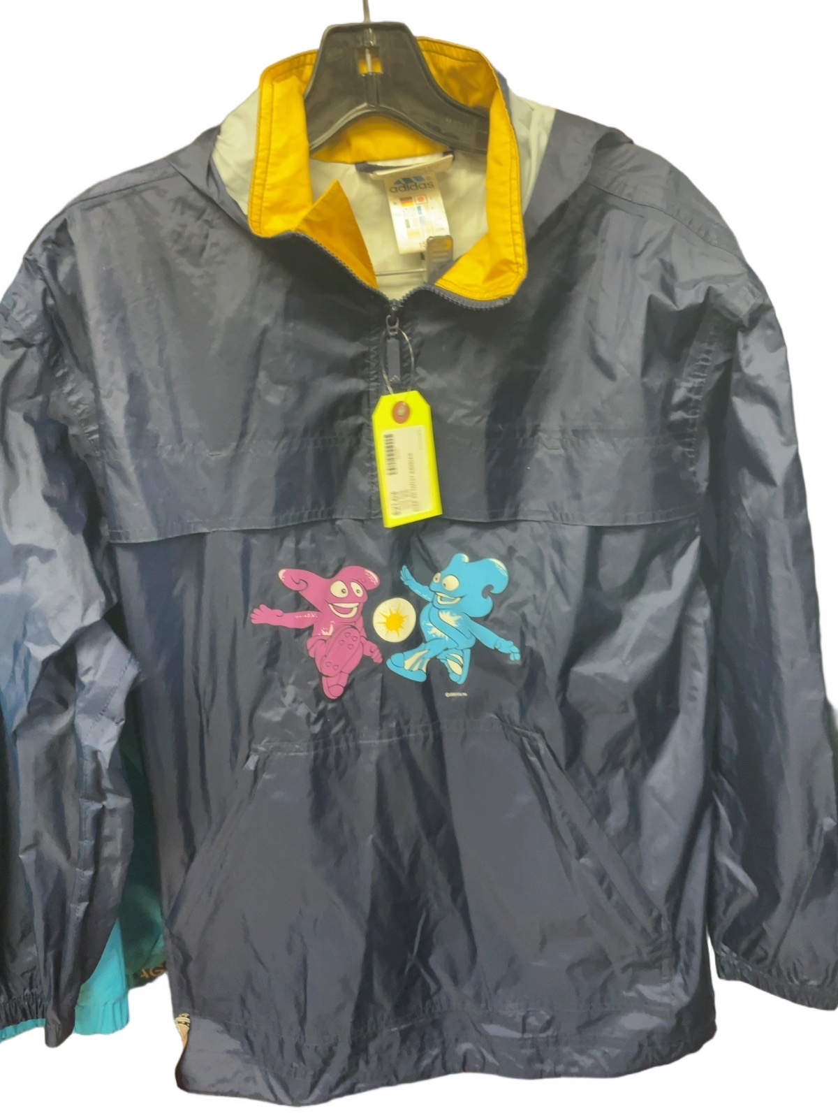Adidas 2002 FIFA World Cup Rain Jacket JR 12/14 Navy - image 1