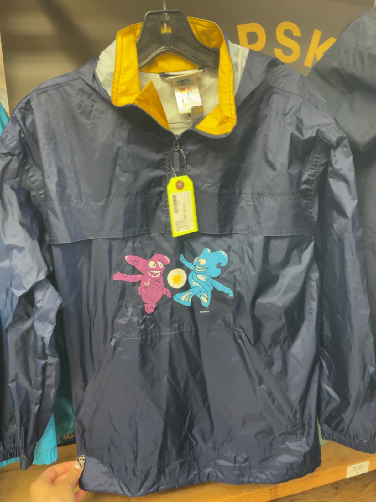 Adidas 2002 FIFA World Cup Rain Jacket JR 12/14 Navy
