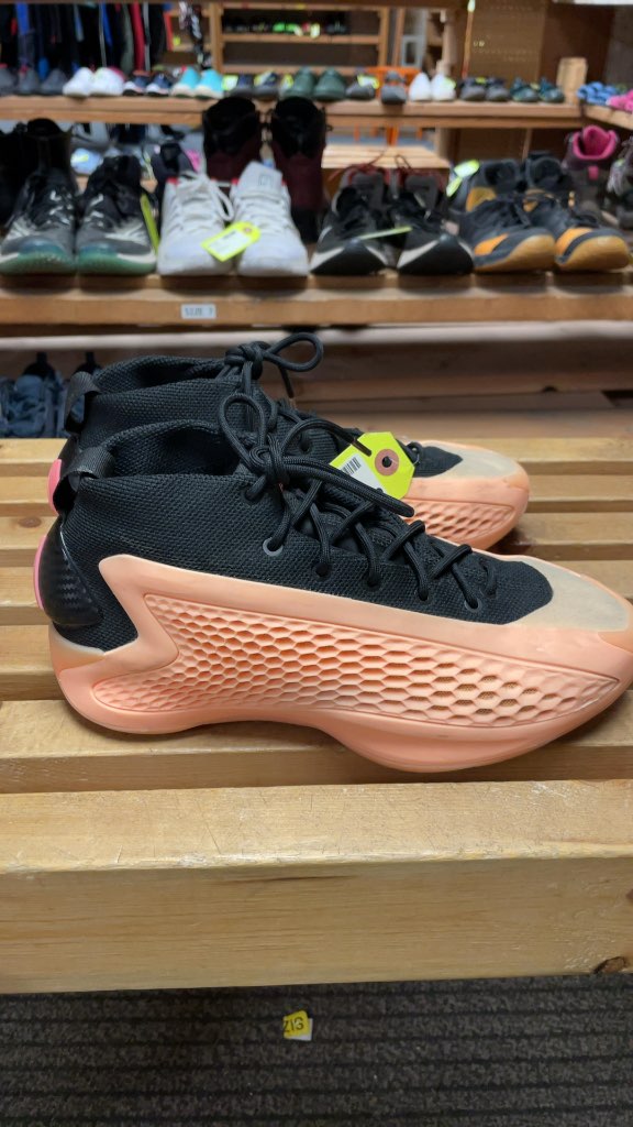 Adidas AE 1 Court Shoes - Pink/Black - Size 7