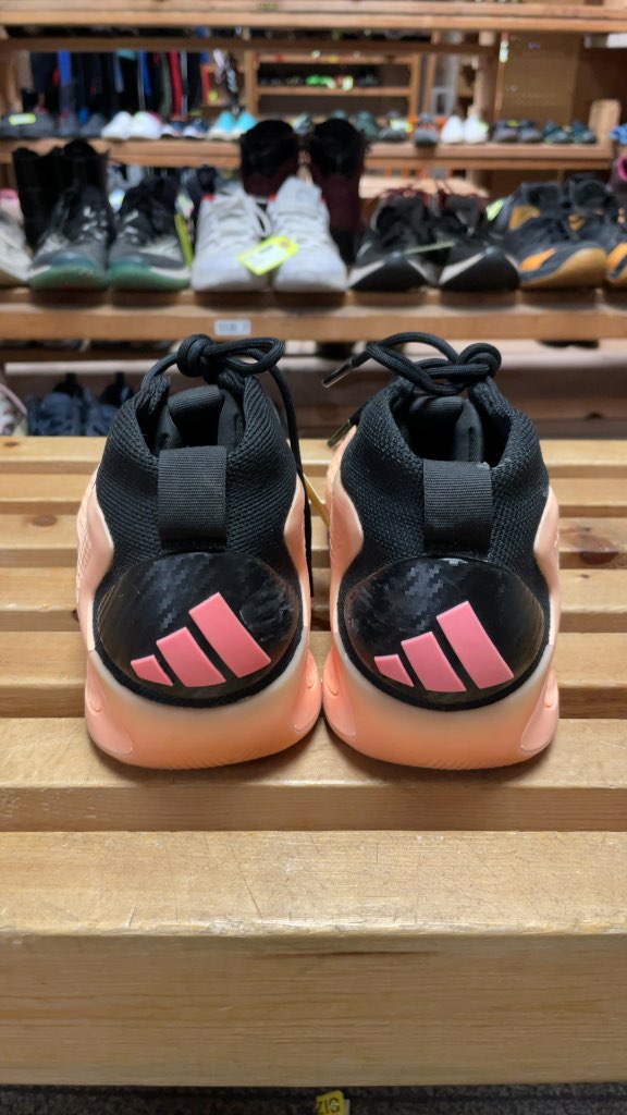 Adidas AE 1 Court Shoes - Pink/Black - Size 7