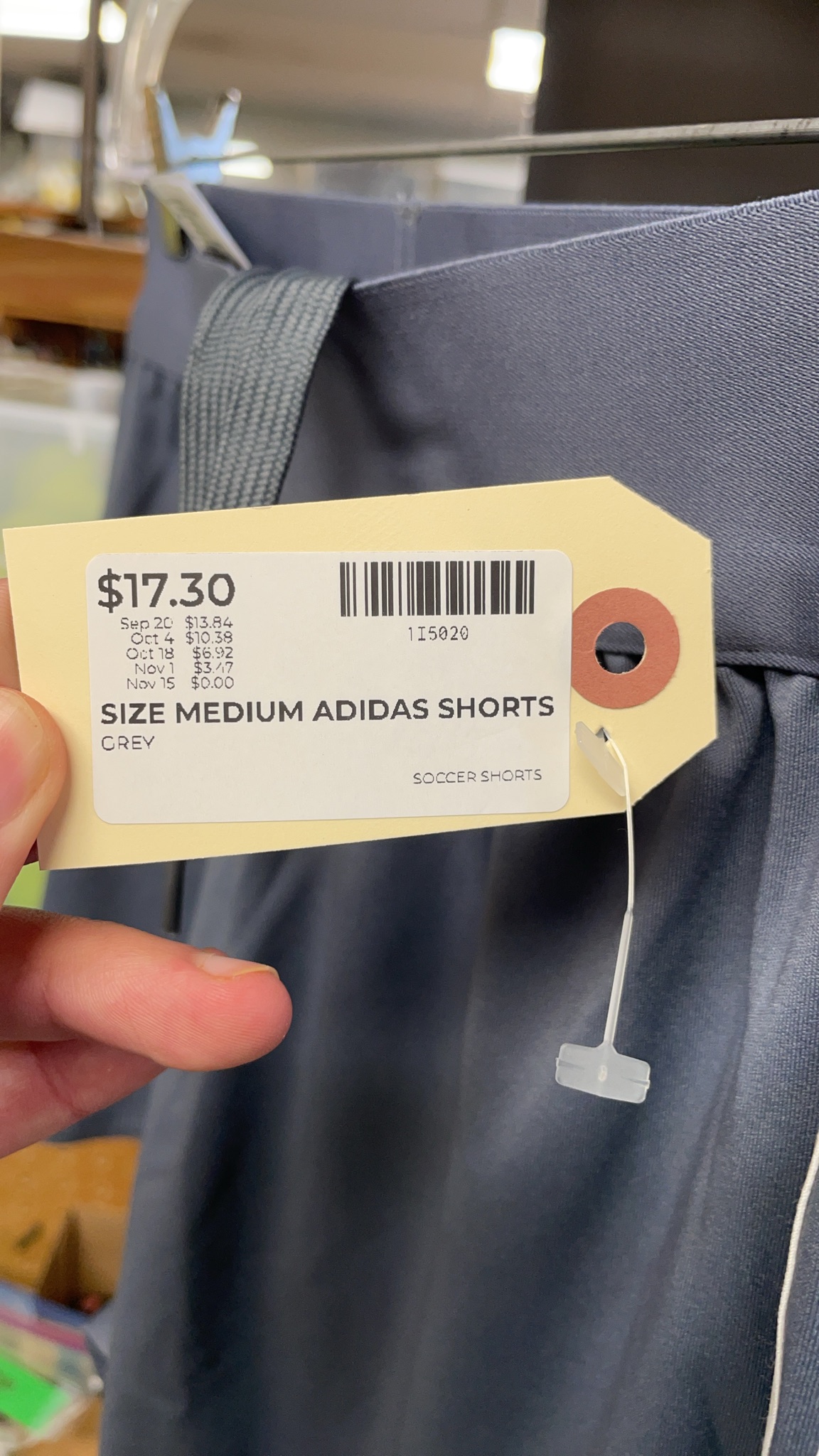 Adidas Aeroready Medium Grey Soccer Shorts