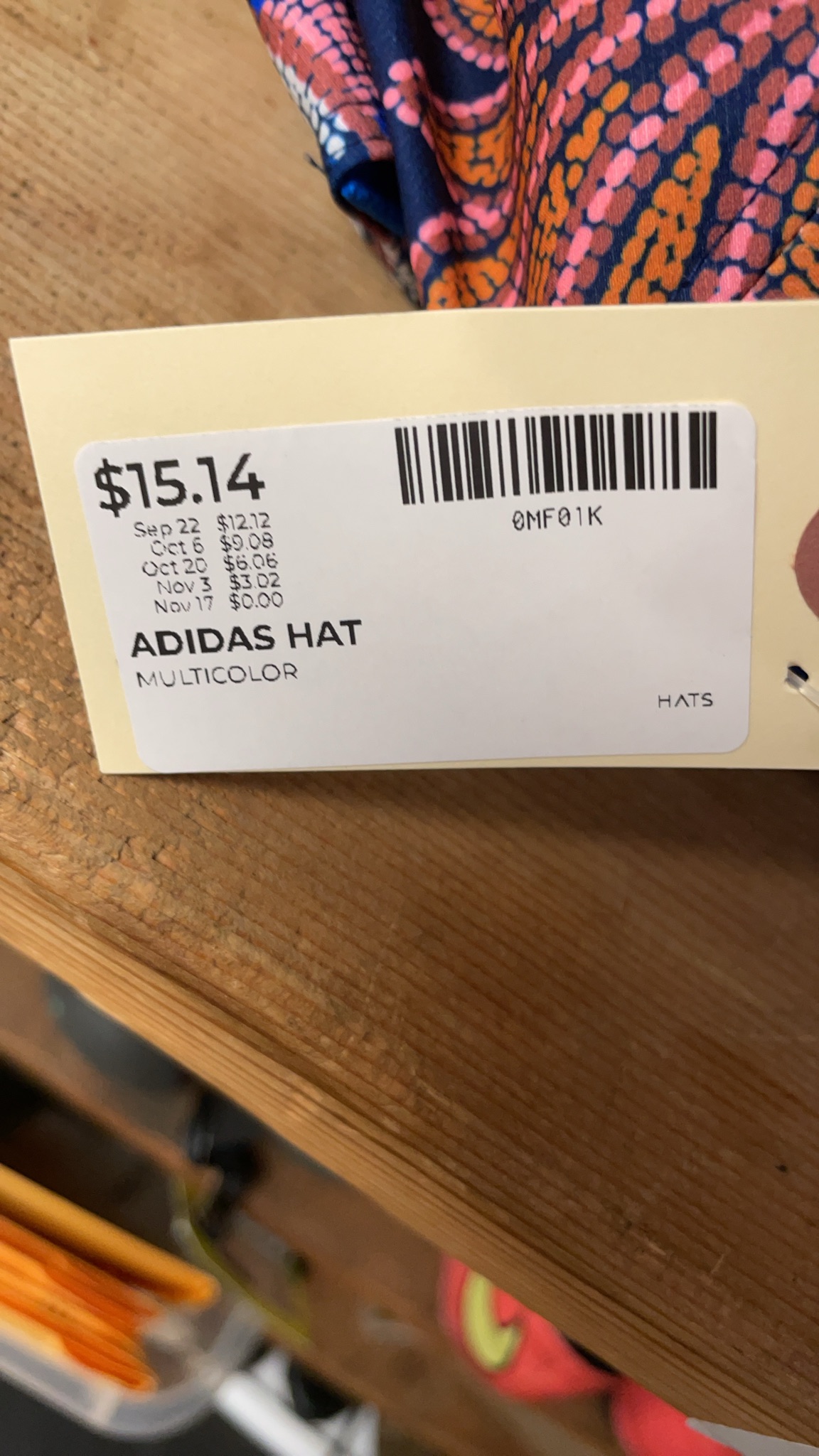 Adidas Aeroready Multicolor Patterned Hat