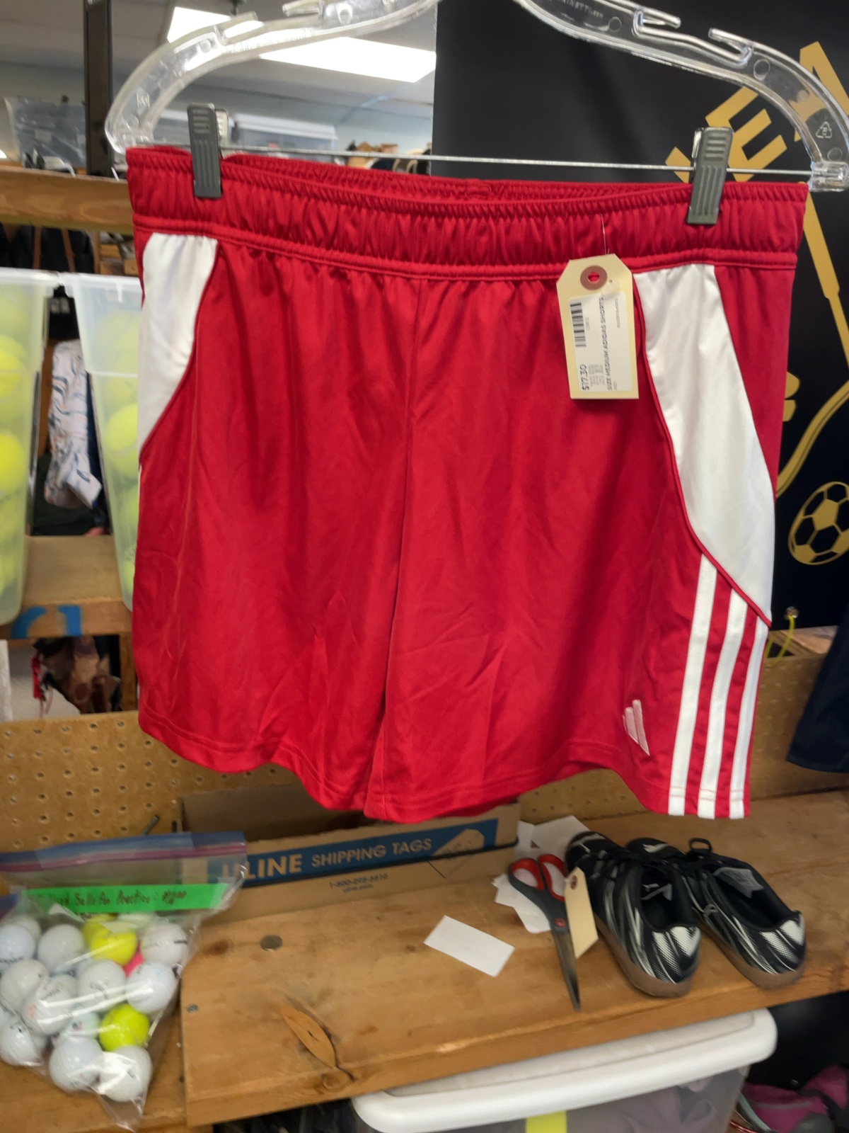 Adidas Aeroready Size Medium Red Soccer Shorts