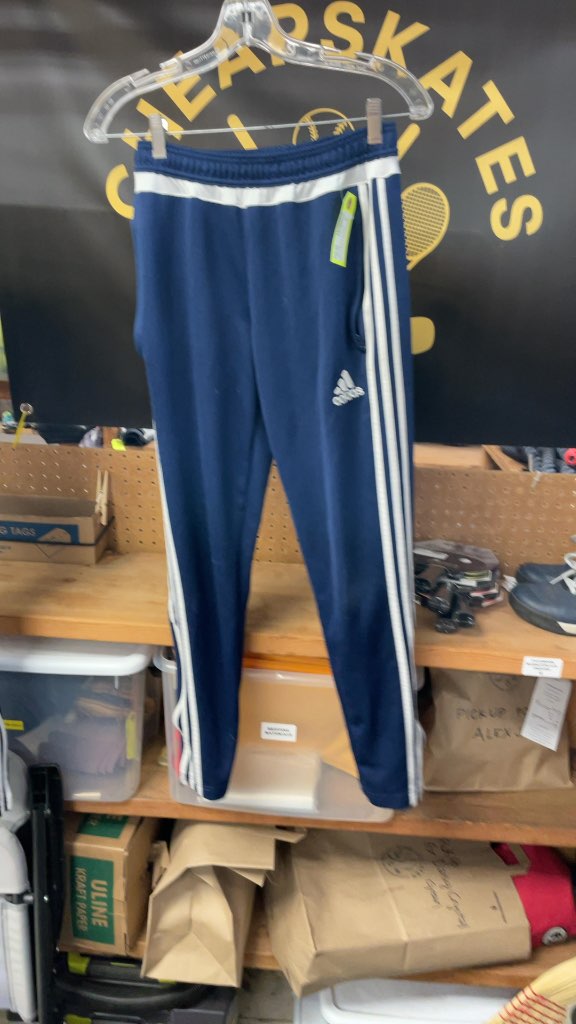 Adidas Blue Soccer Pants - Adult Small