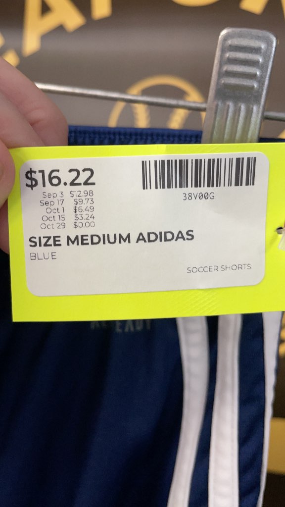 Adidas Blue Soccer Shorts - Size Medium