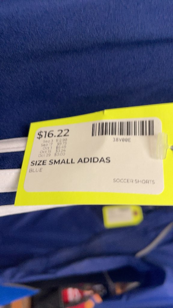 Adidas Blue Soccer Shorts - Size Small