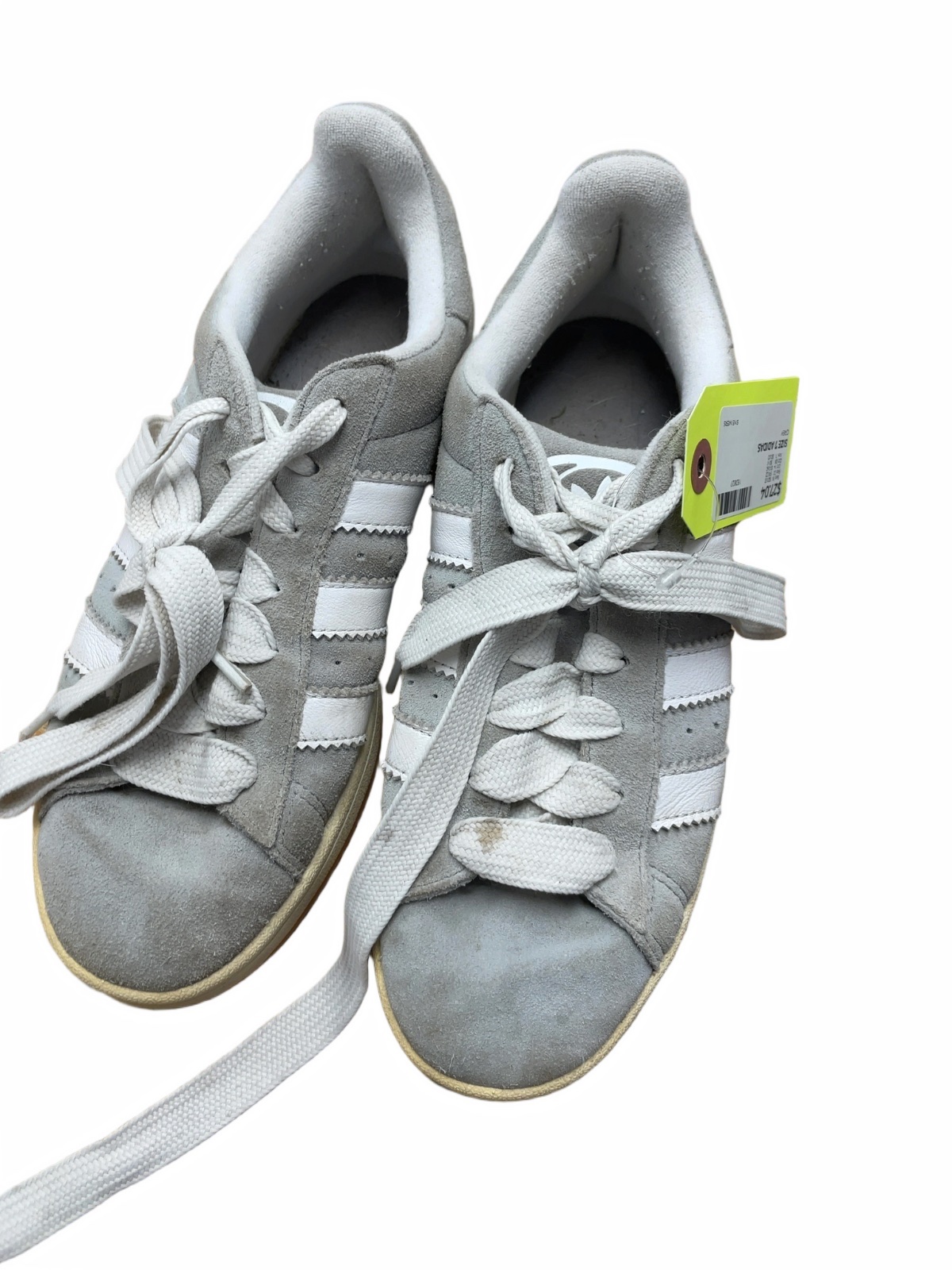 Adidas Campus Size 7 US Grey Suede Sneakers - image 1