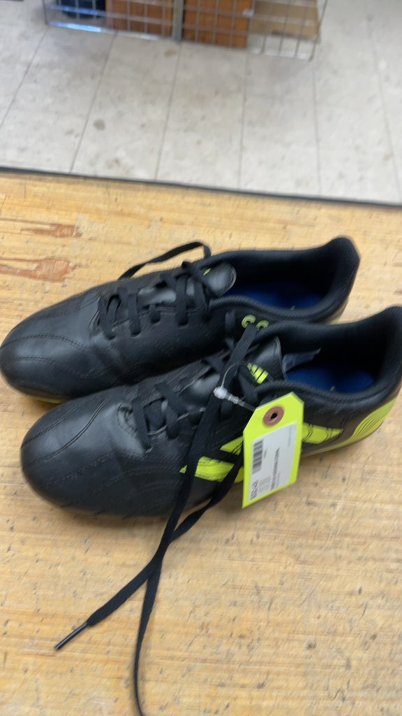 Adidas Copa Sense .4 Soccer Cleats - Black/Neon - Size 5.5