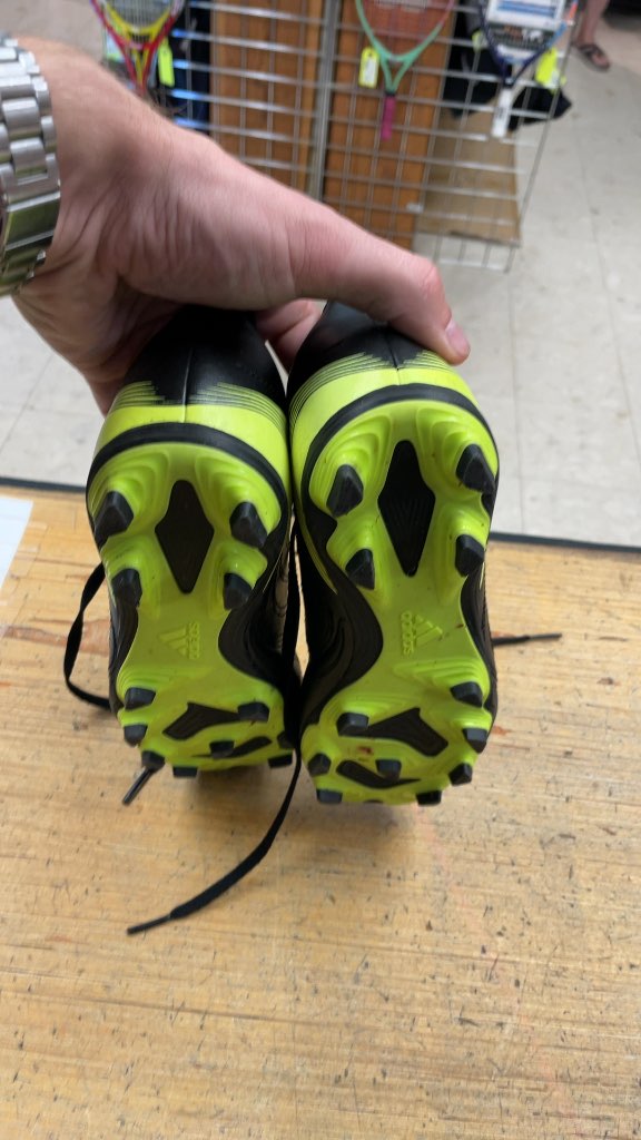 Adidas Copa Sense .4 Soccer Cleats - Black/Neon - Size 5.5