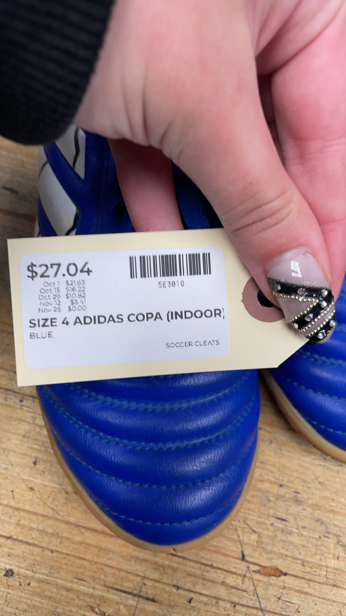 Adidas Copa Size 4 Indoor Soccer Shoes