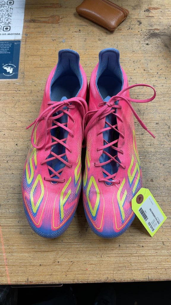 Adidas F50 Soccer Cleats - Pink/Blue - Size 10.5