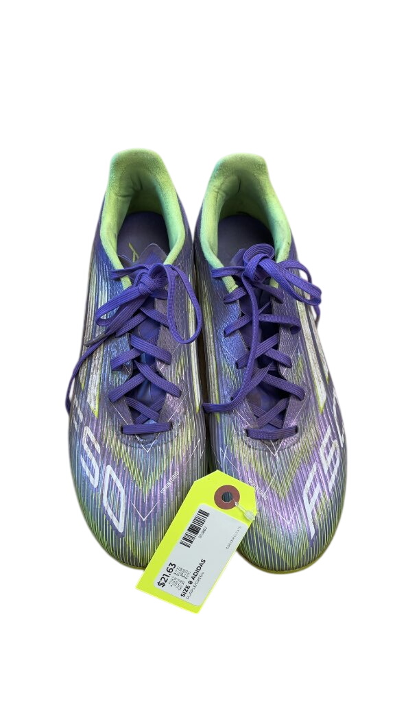 Adidas F50 Soccer Cleats Purple/Green Size 8