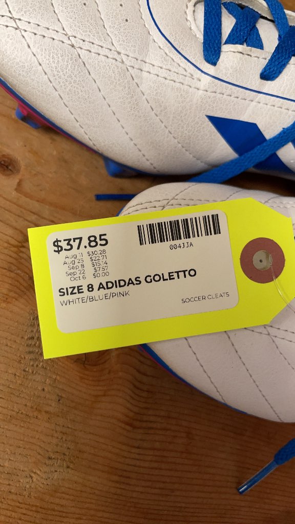 Adidas Goletto Soccer Cleats - Size 8