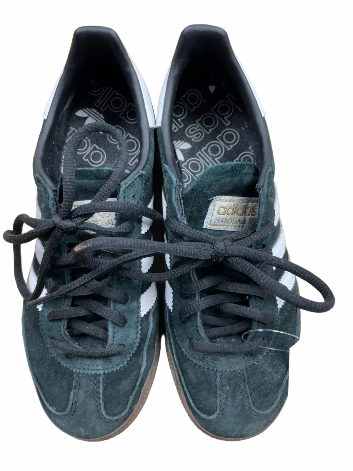 Adidas Handball Spezial Size 4 US Green Suede Sneakers - image 1