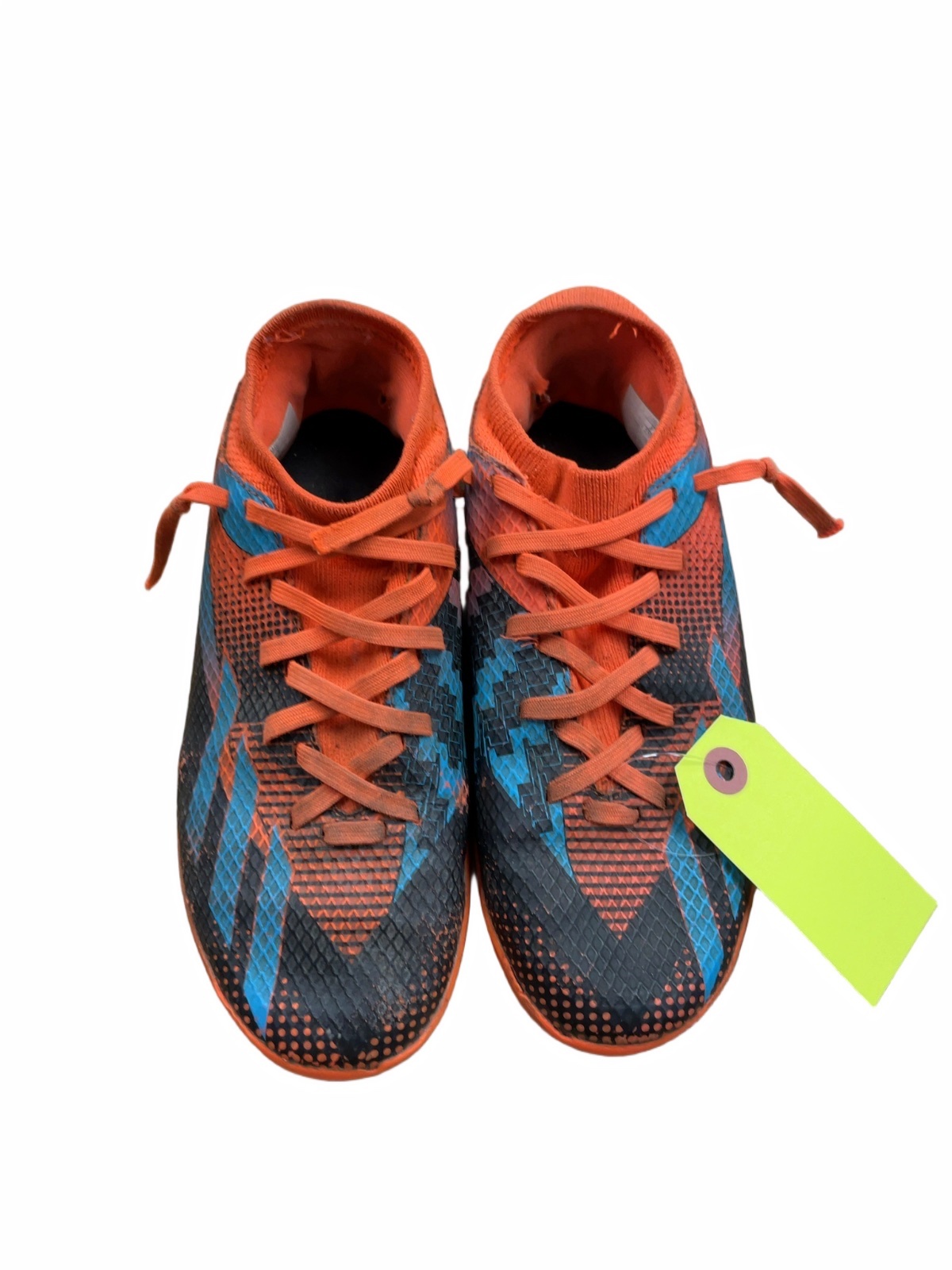 Adidas Indoor Soccer Shoes 3.5 Orange/Black - image 1