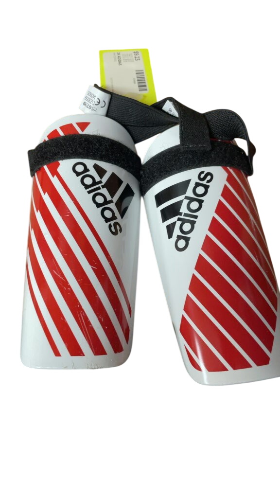 Adidas Junior Soccer Shin Pads - White/Red