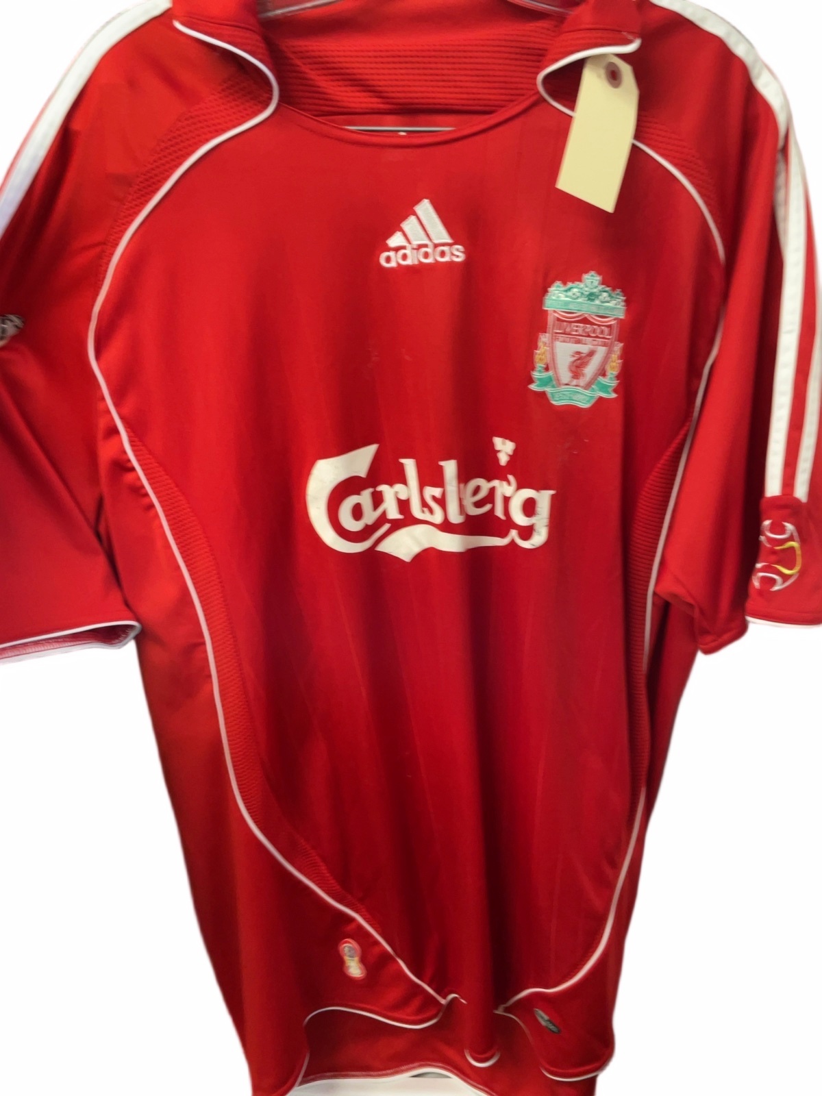 Adidas Liverpool FC Carlsberg Jersey Size Large Red - image 1
