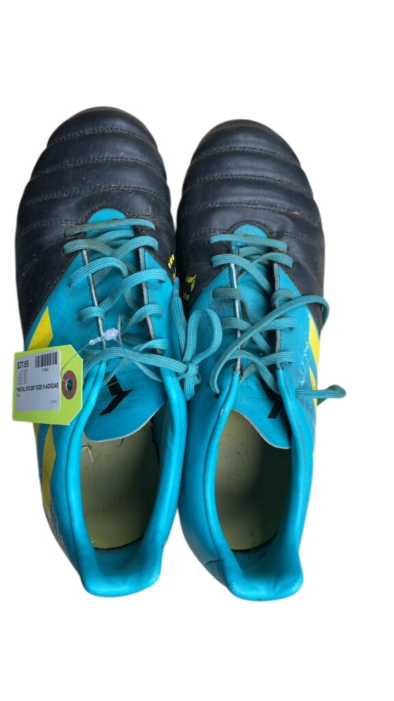 Adidas Metal Stud Rugby/Soccer Cleats - Size 9 - image 1