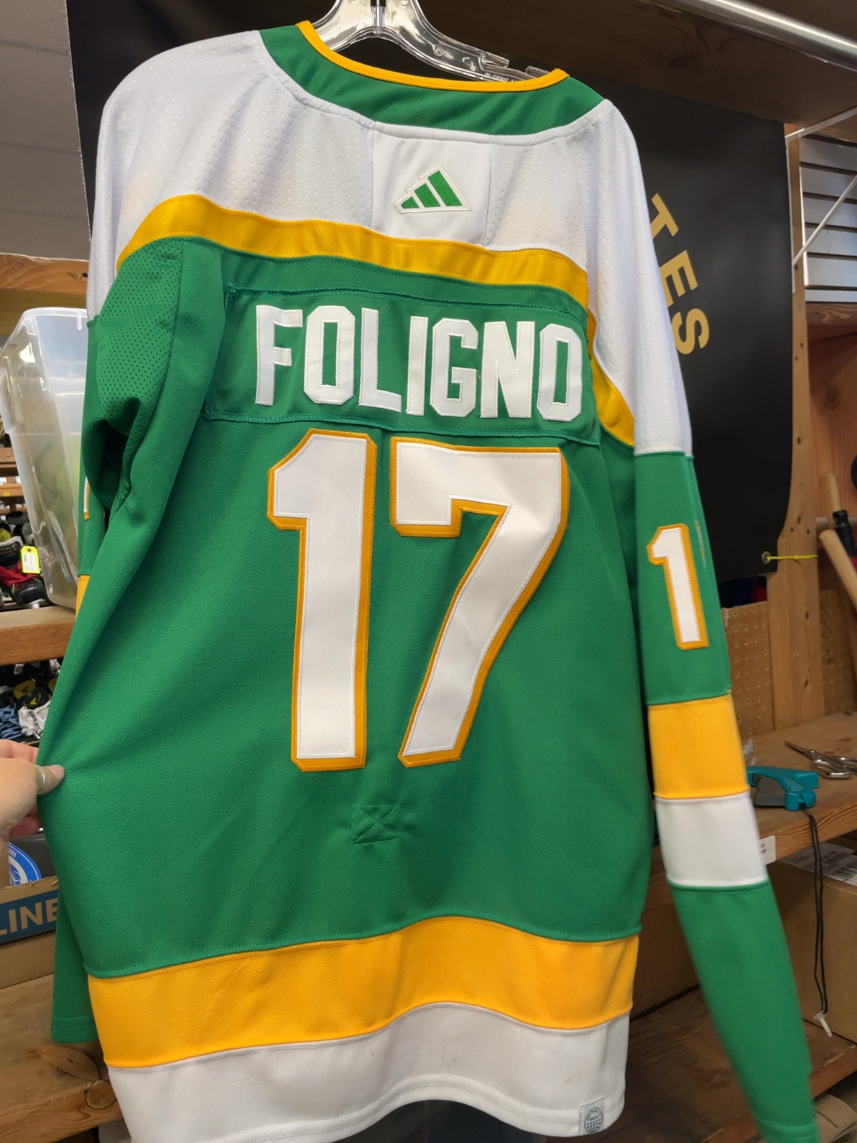 Adidas Minnesota Wild Marcus Foligno #17 Jersey Size Large