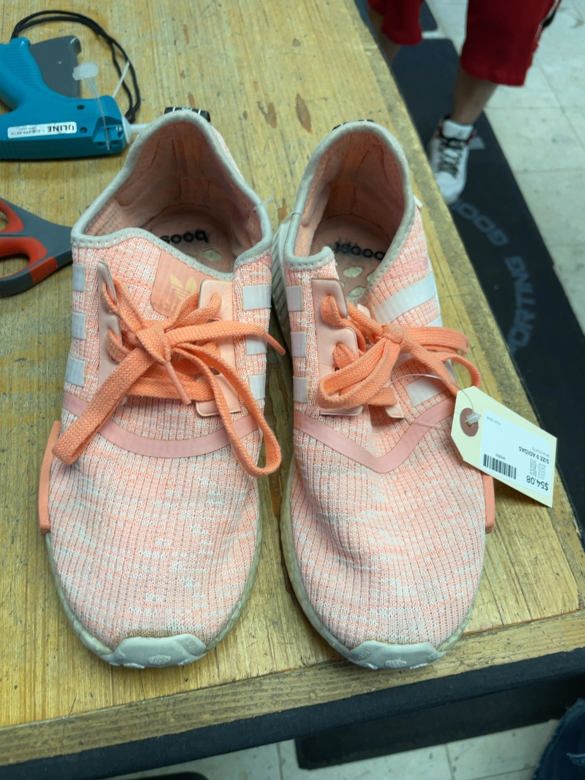 Adidas NMD R1 Size 9 Pink/White Sneakers
