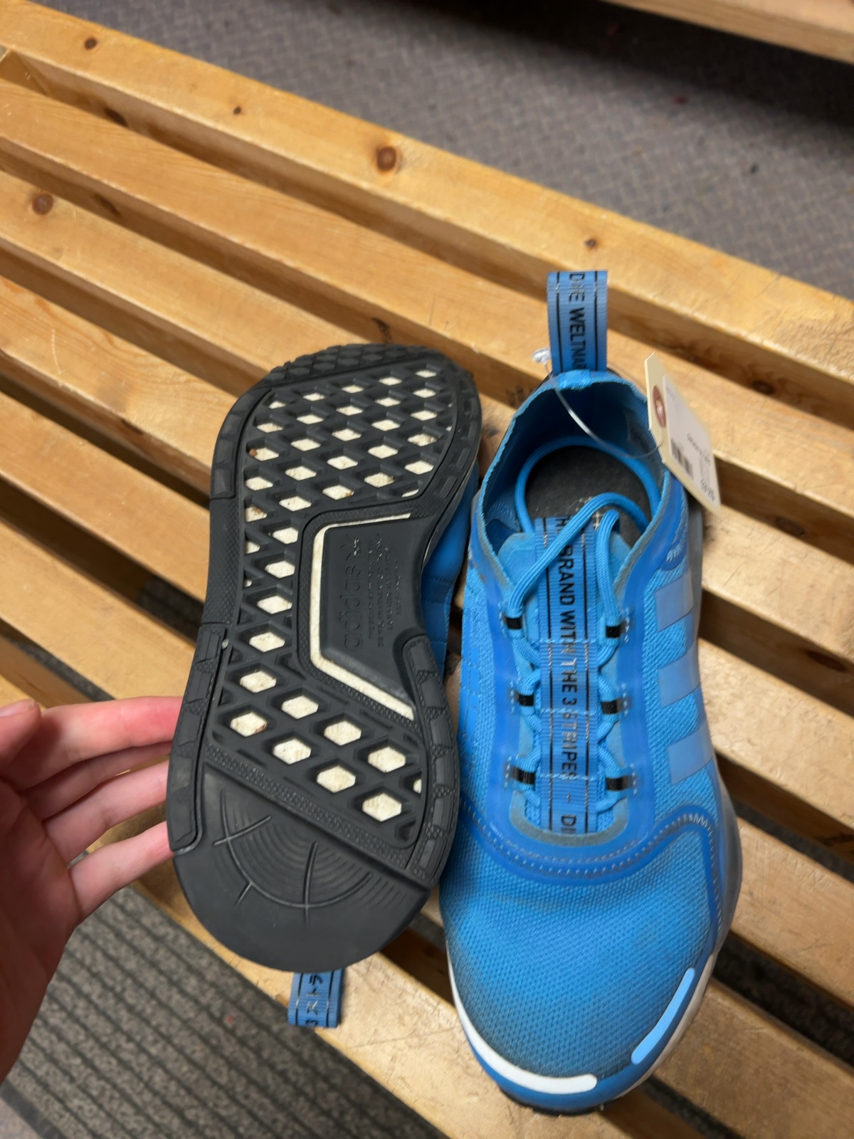 Adidas NMD_V3 Size 5.5 Blue Runners