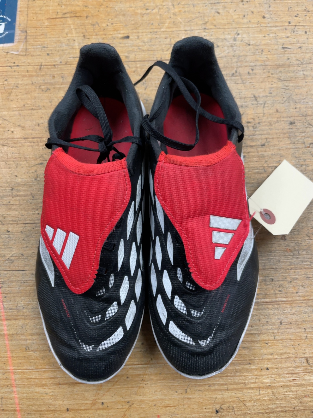 Adidas Predator 4.5 US Turf Soccer Cleats Black/Red - image 1