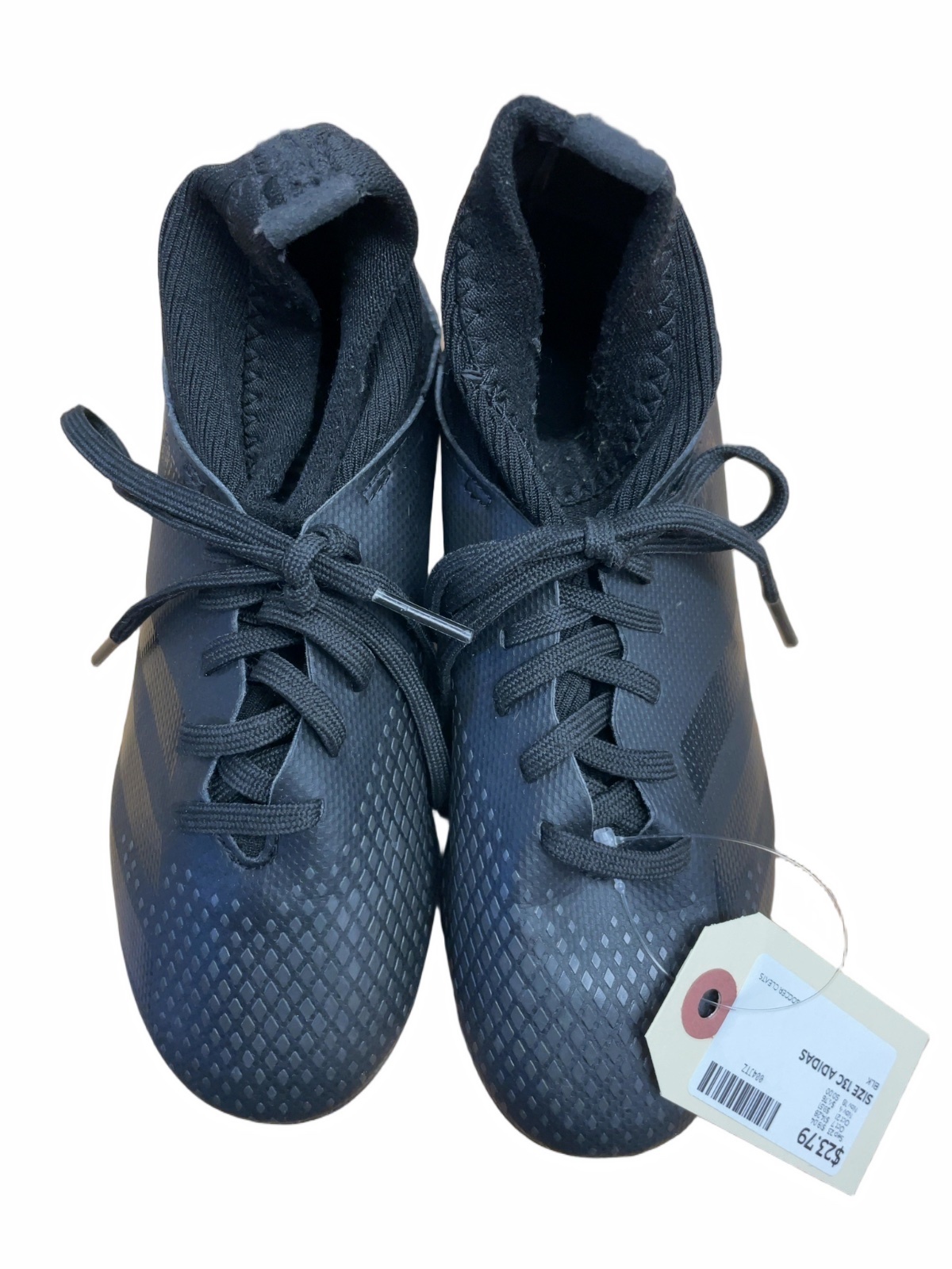 Adidas Predator Size 13C Black Soccer Cleats - image 1