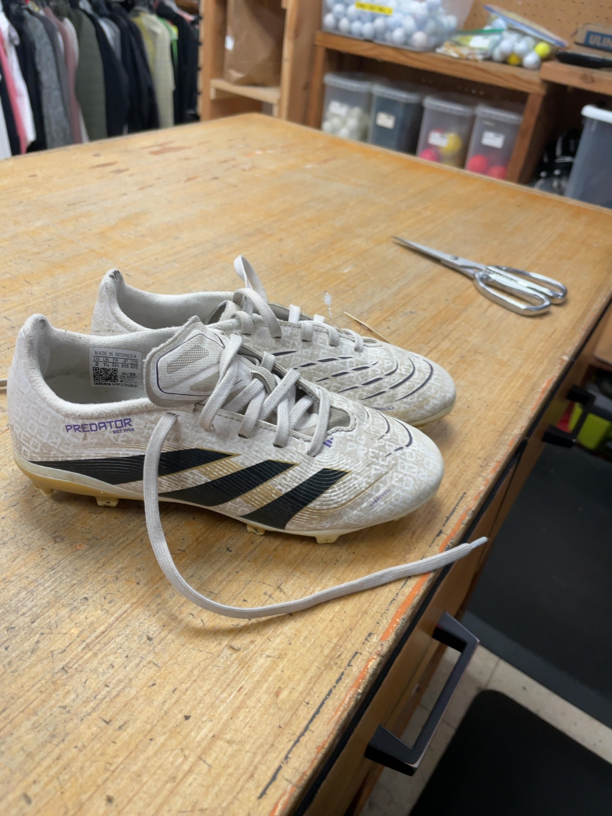 Adidas Predator Size 2 Soccer Cleats