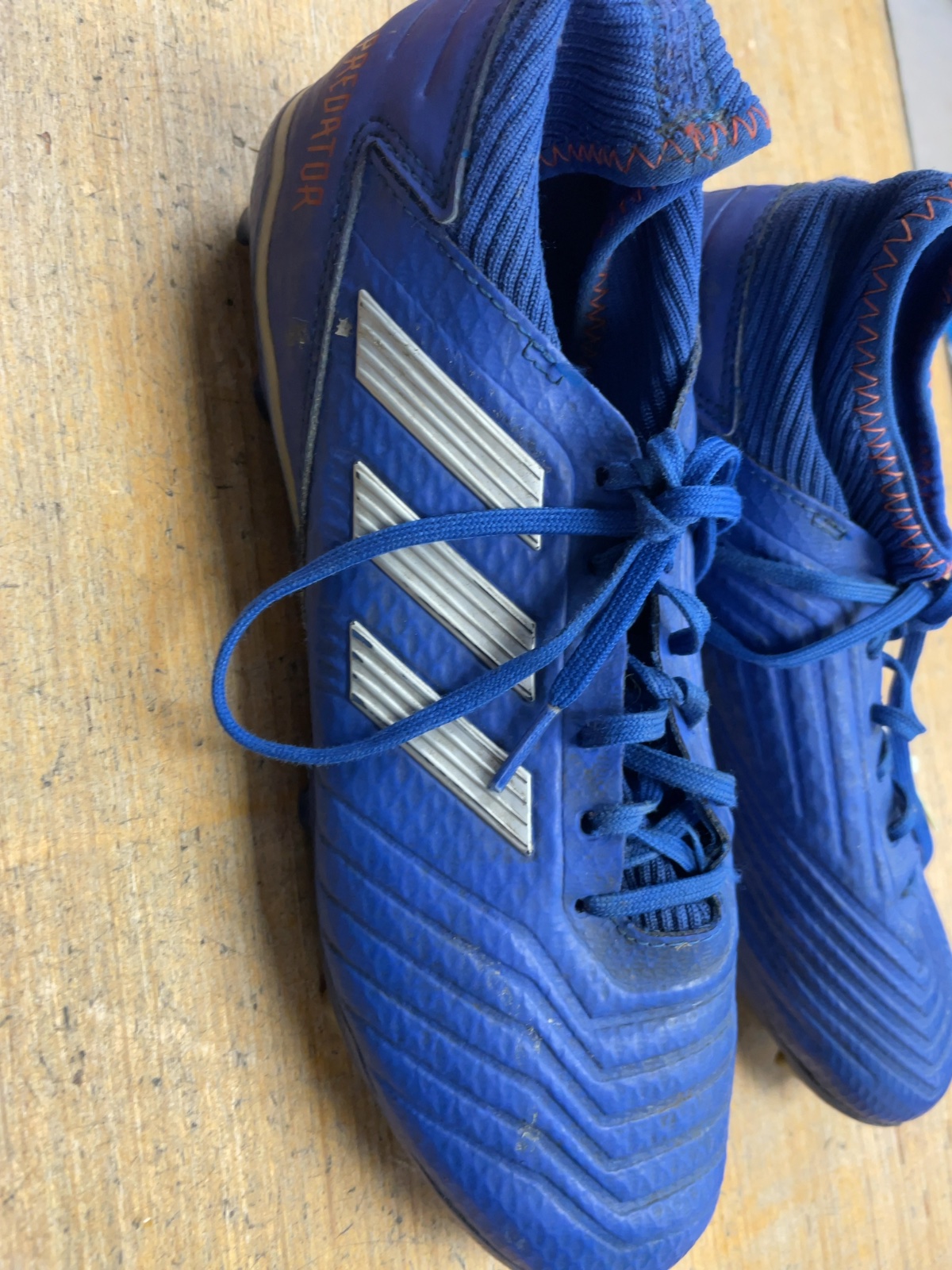 Adidas Predator Size 9 Blue Soccer Cleats