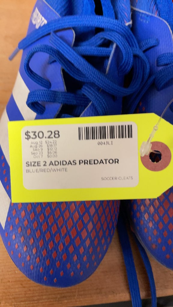 Adidas Predator Soccer Cleats - Size 2