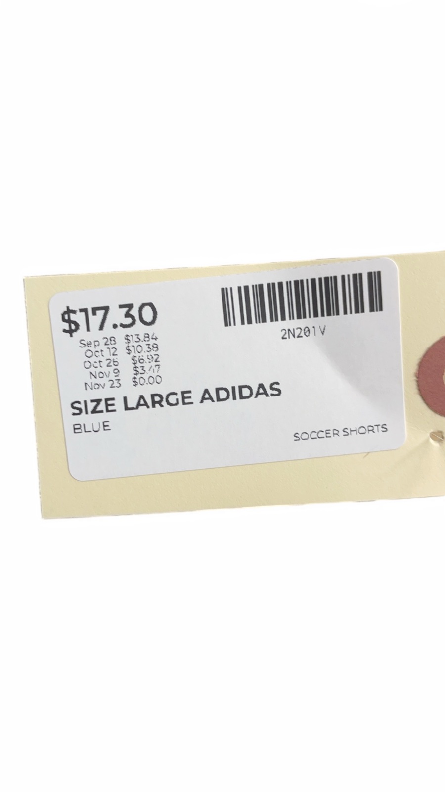 Adidas Regular Fit Size L Soccer Shorts - image 1