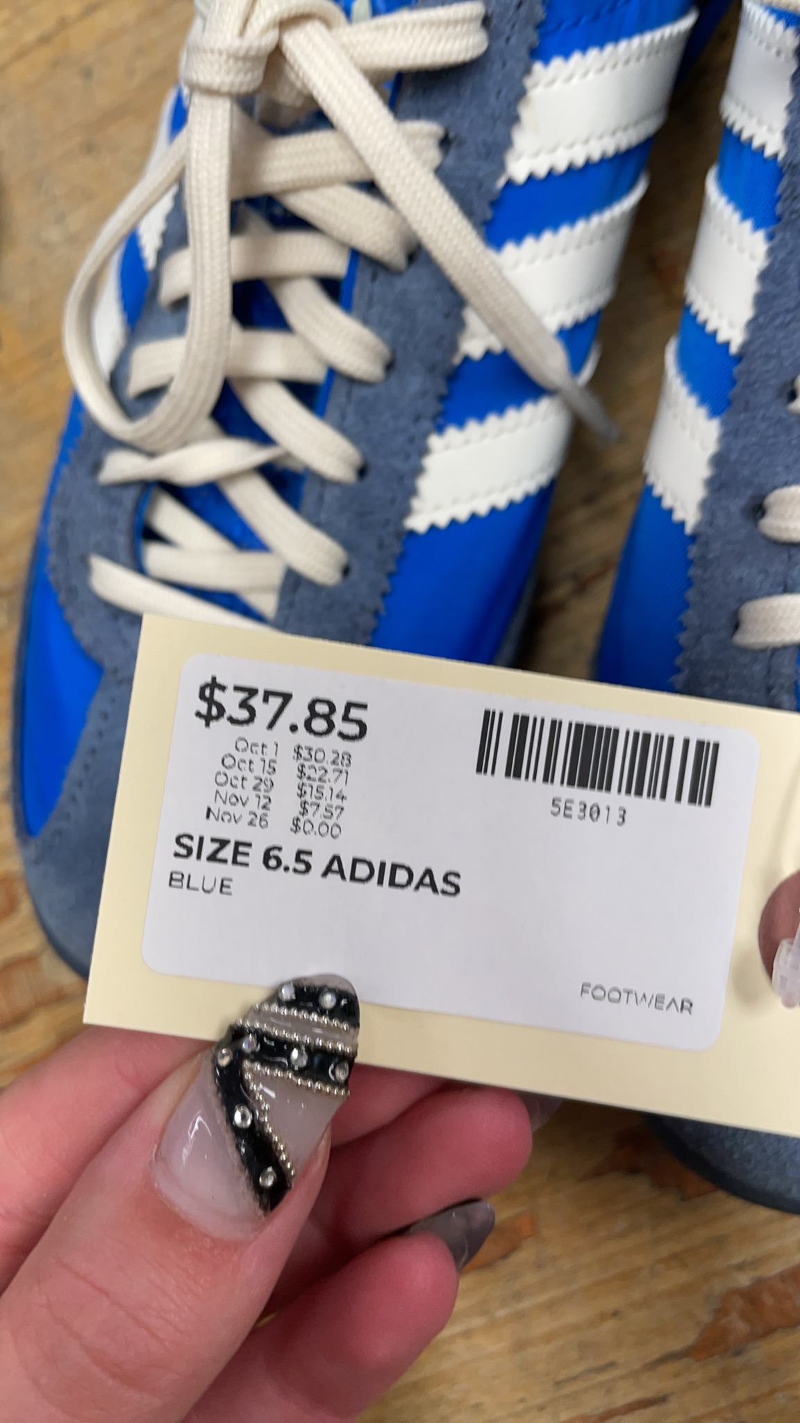 Adidas SL 72 Size 6.5 Blue Sneakers