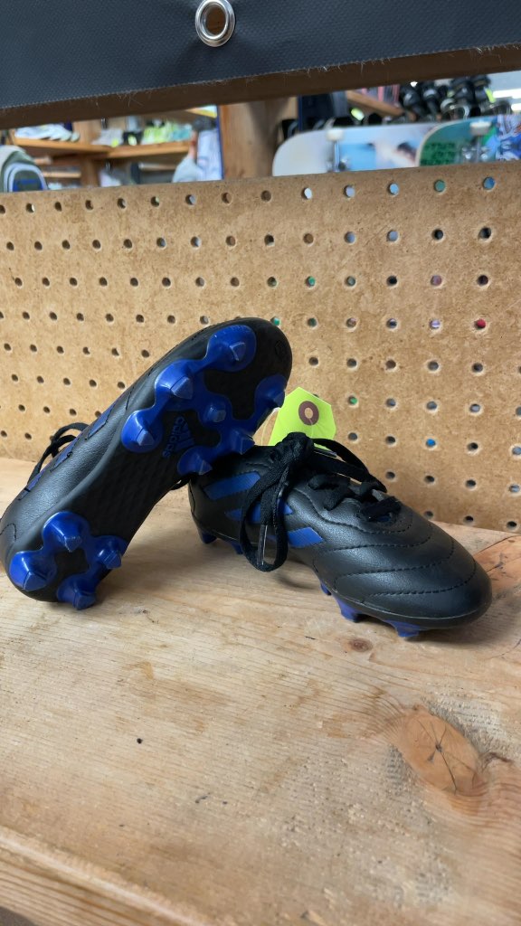 Adidas Soccer Cleats - Black/Blue - Size 10.5C