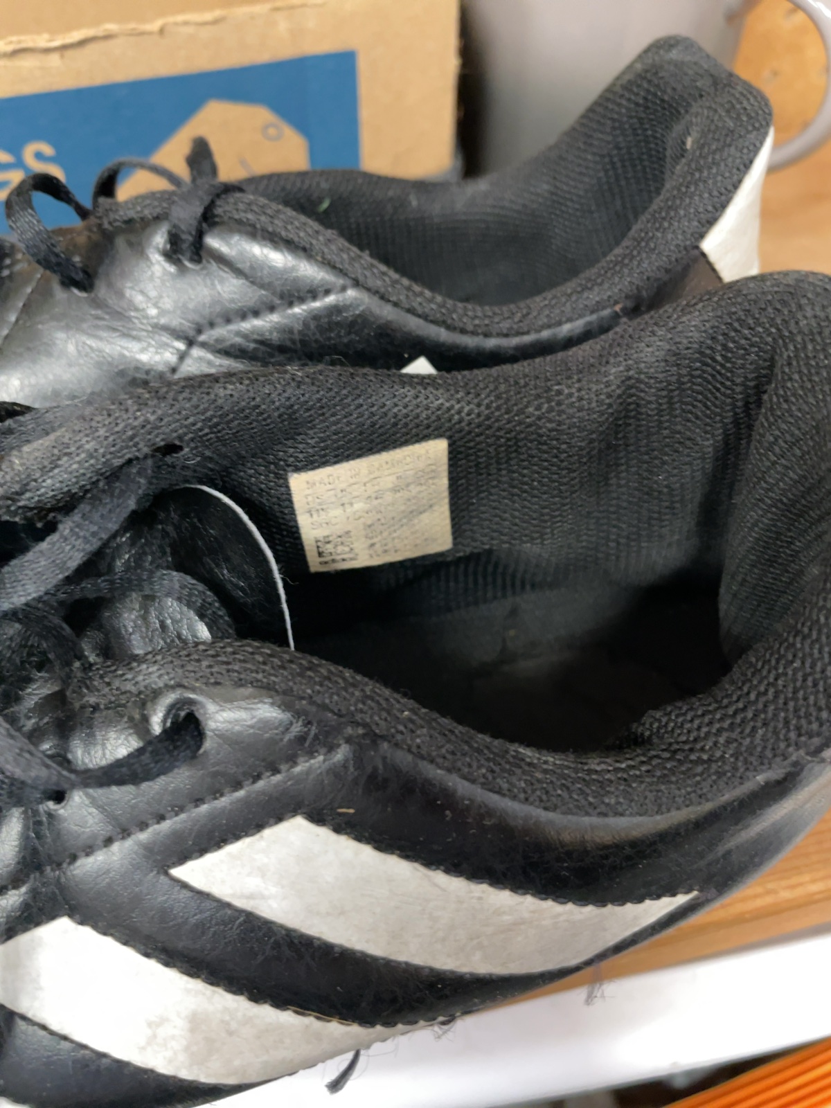 Adidas Soccer Cleats Size 11.5 Black/White