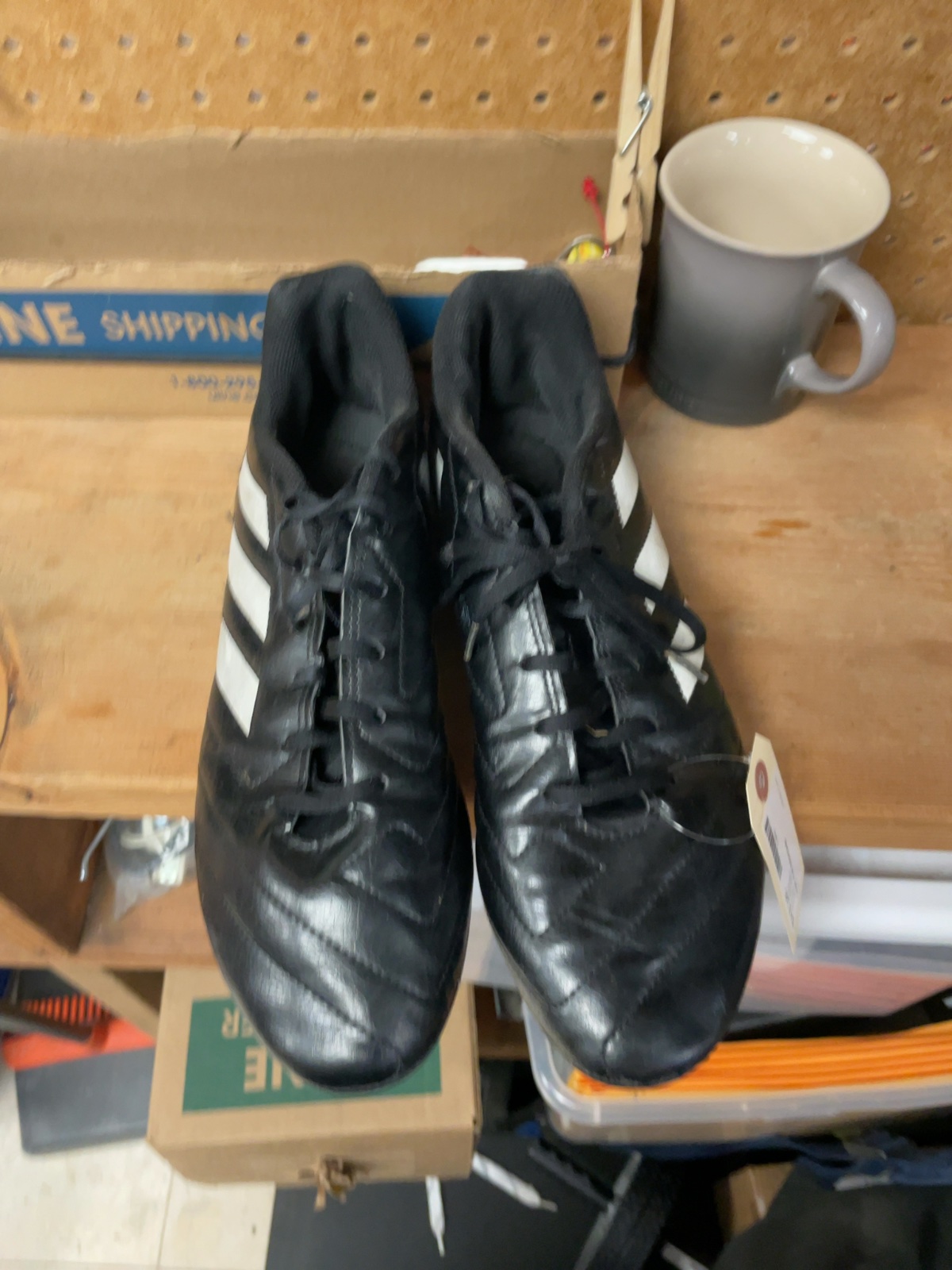 Adidas Soccer Cleats Size 11.5 Black/White