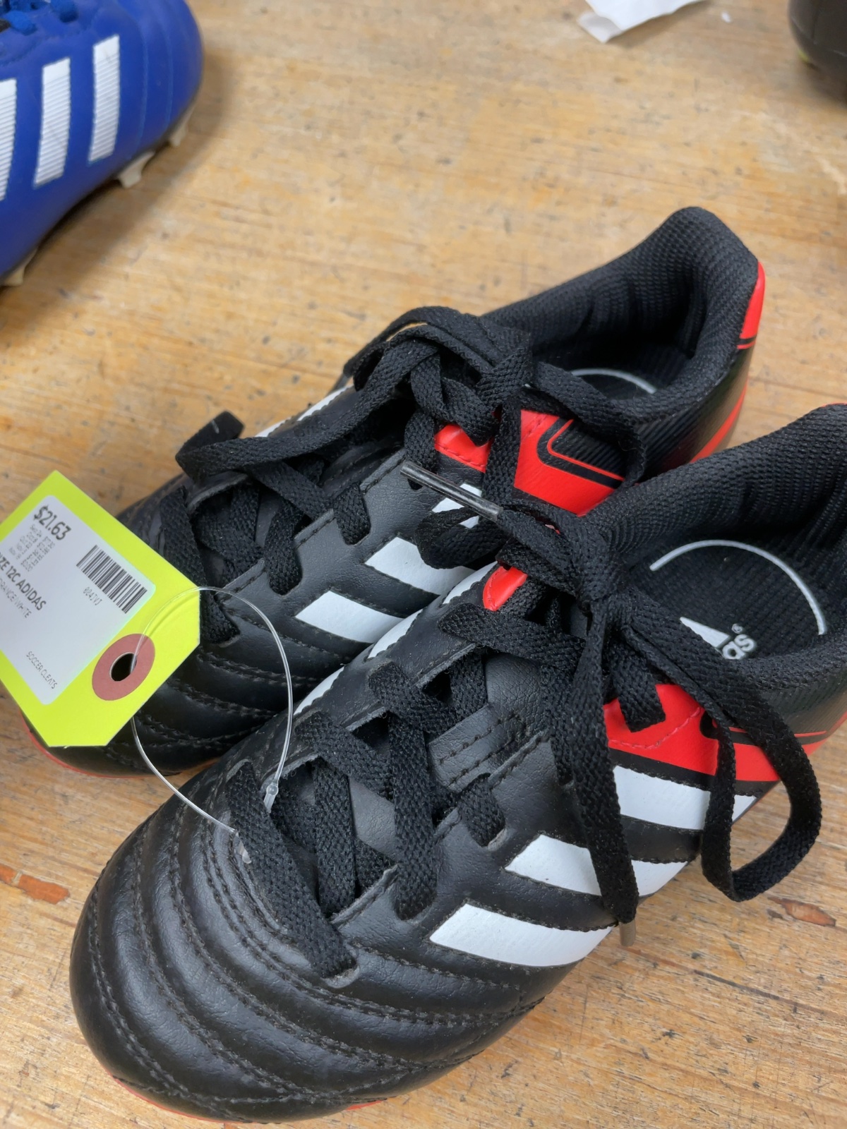 Adidas Soccer Cleats Size 12C Black/Orange/White