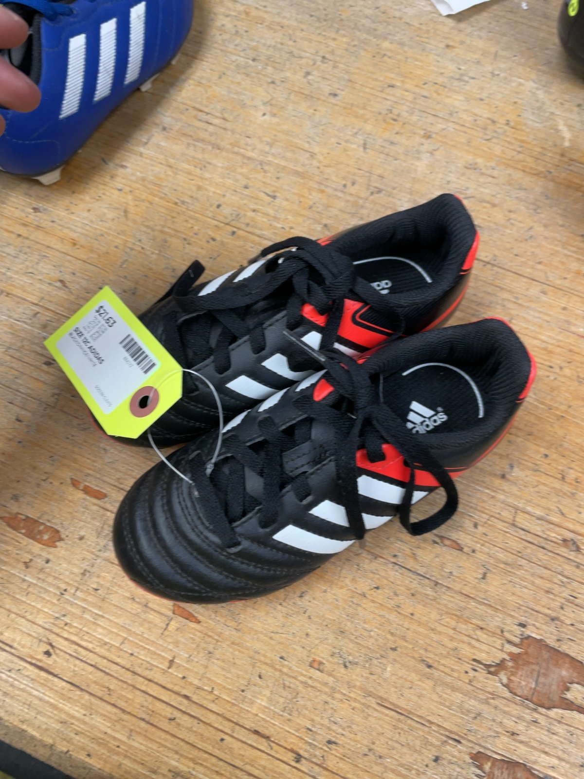 Adidas Soccer Cleats Size 12C Black/Orange/White