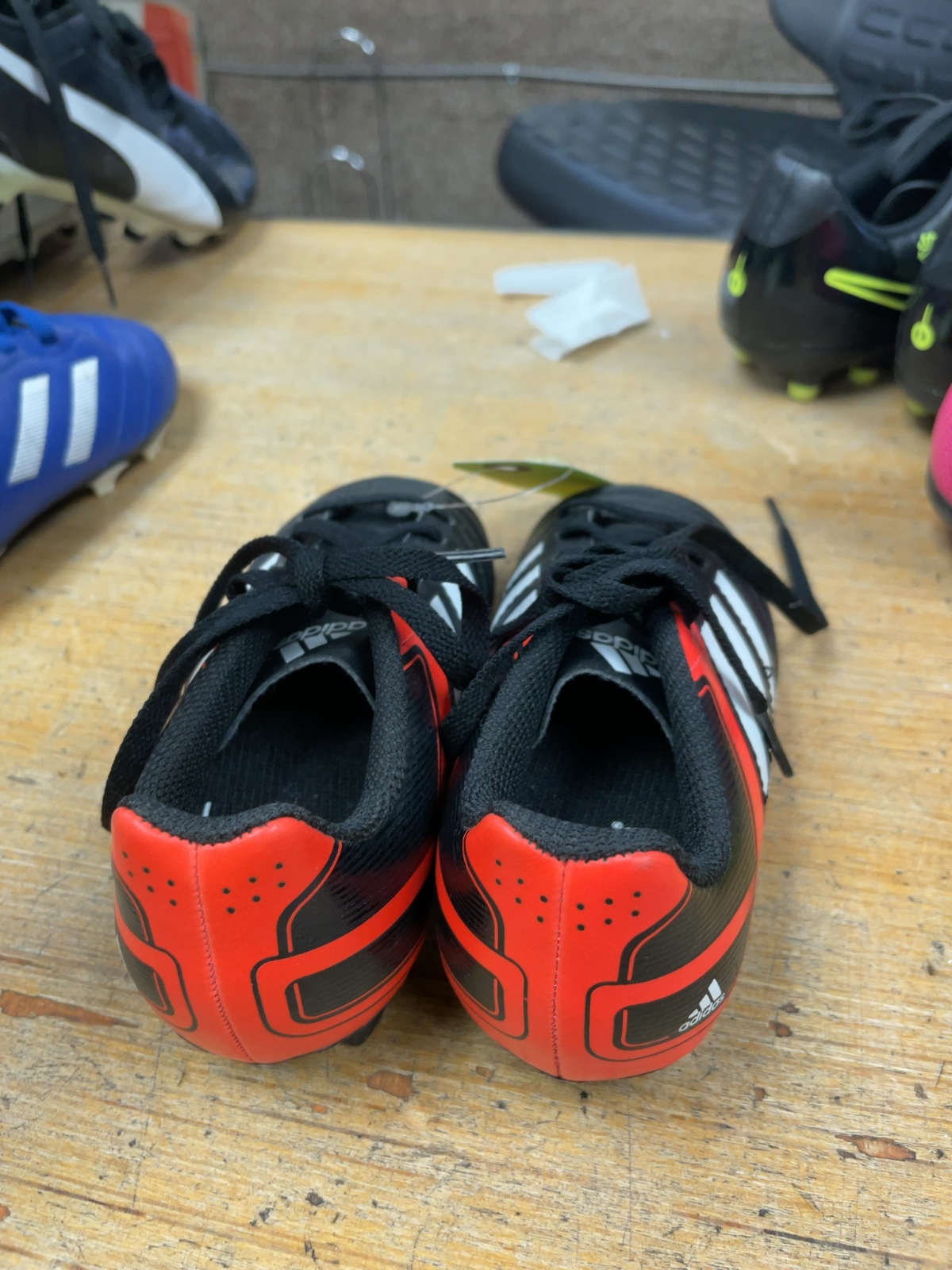 Adidas Soccer Cleats Size 12C Black/Orange/White