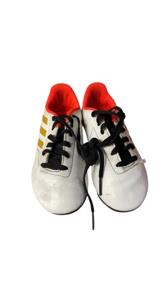 Adidas Soccer Cleats - Size 12C - White/Orange/Gold - image 1