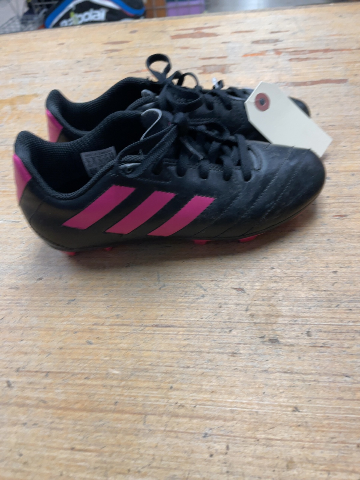 Adidas Soccer Cleats Size 3 Black/Pink