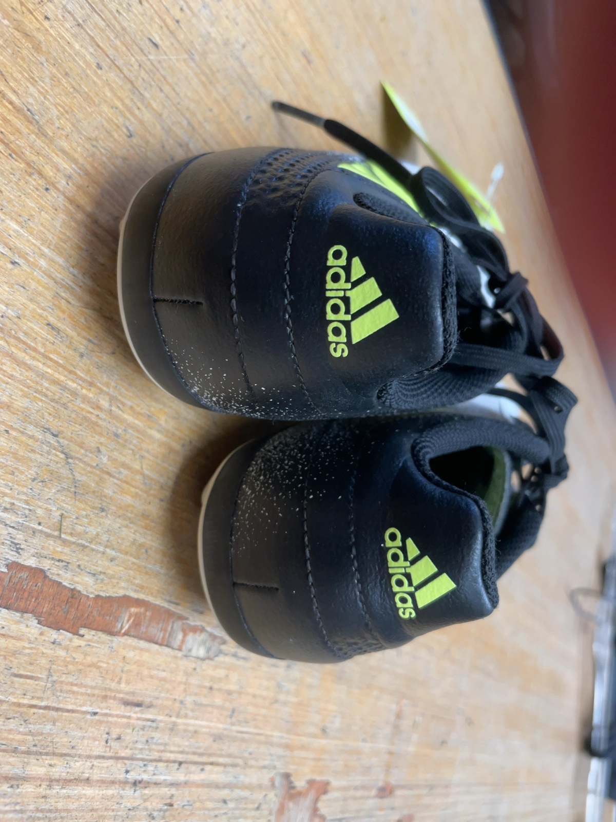 Adidas Soccer Cleats Size 3.5 White/Black/Neon