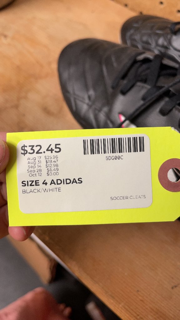 Adidas Soccer Cleats Size 4