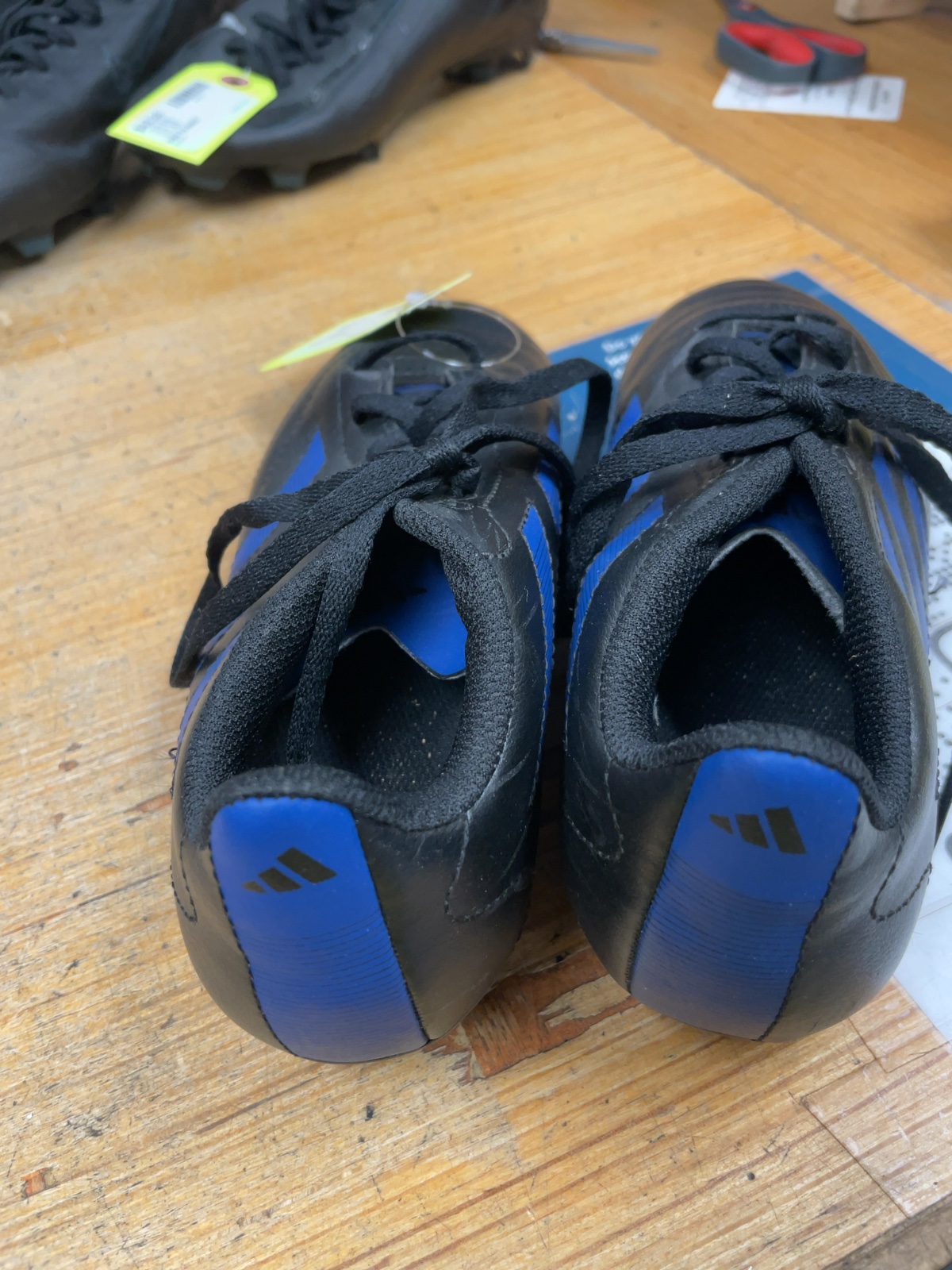 Adidas Soccer Cleats Size 4 Black/Blue