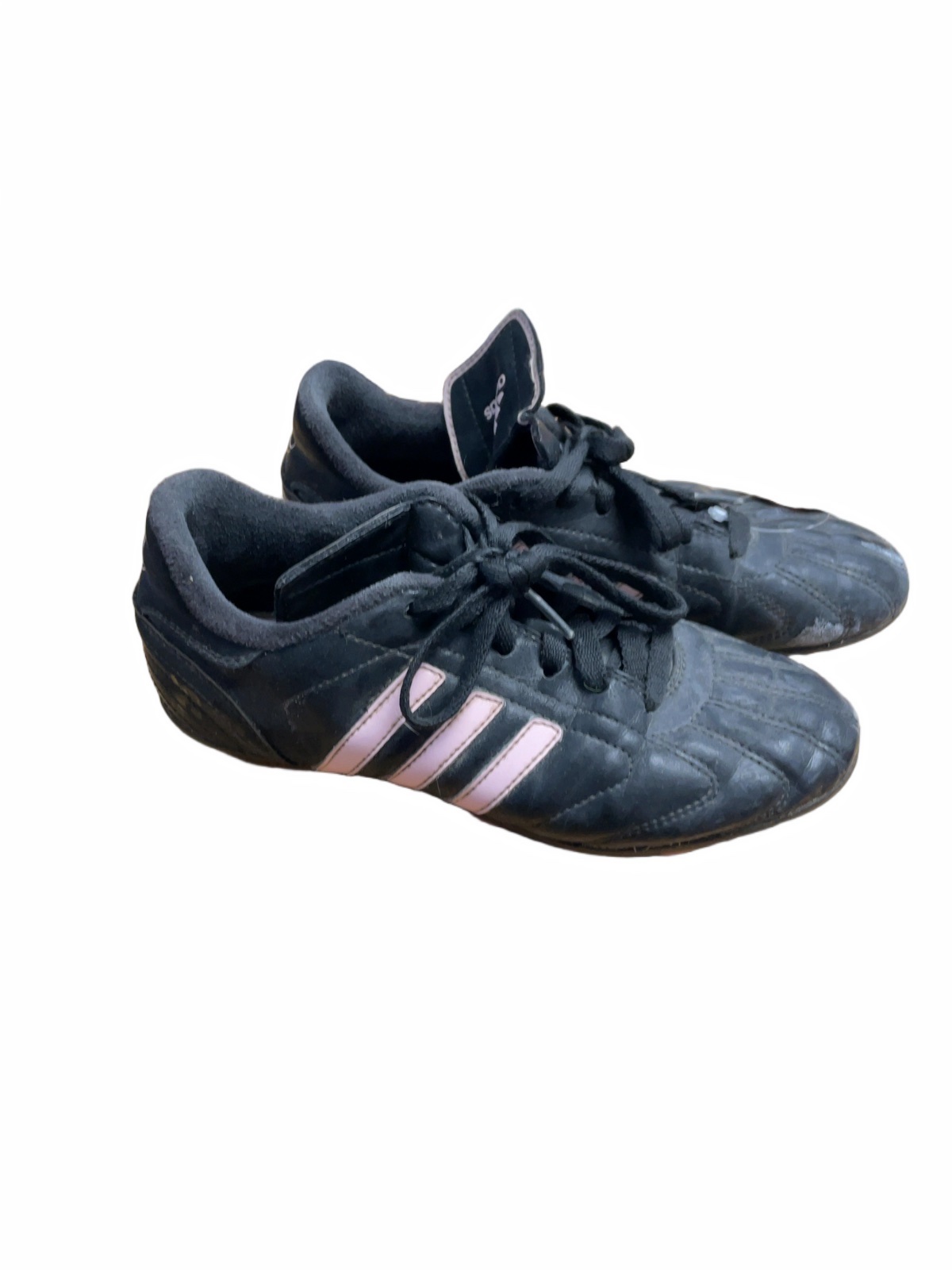 Adidas Soccer Cleats Size 4 Black/Pink - image 1