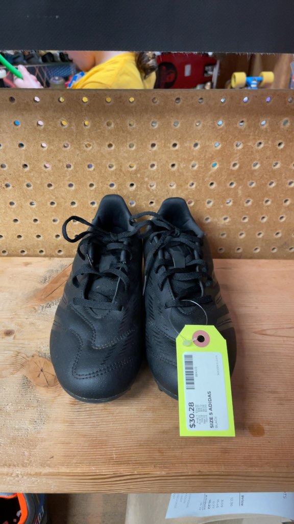 Adidas Soccer Cleats - Size 5 - Black