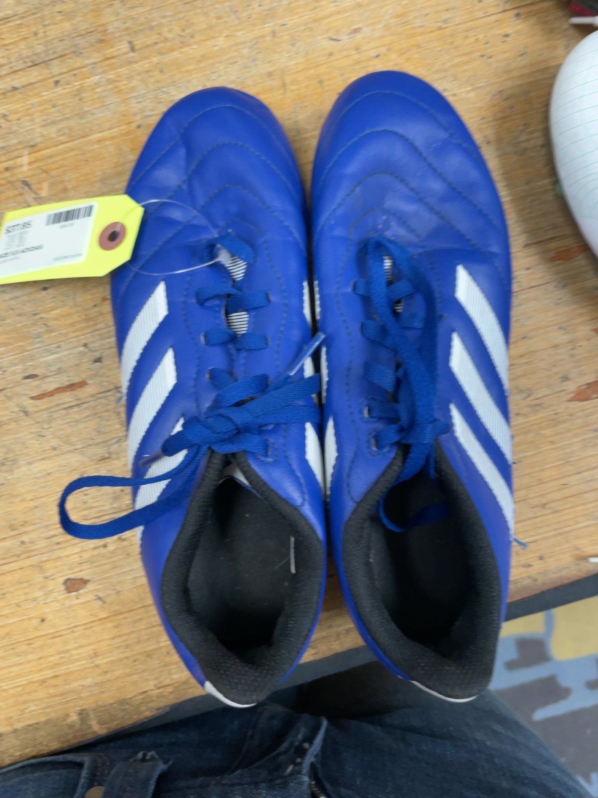 Adidas Soccer Cleats Size 5.5 Blue/White
