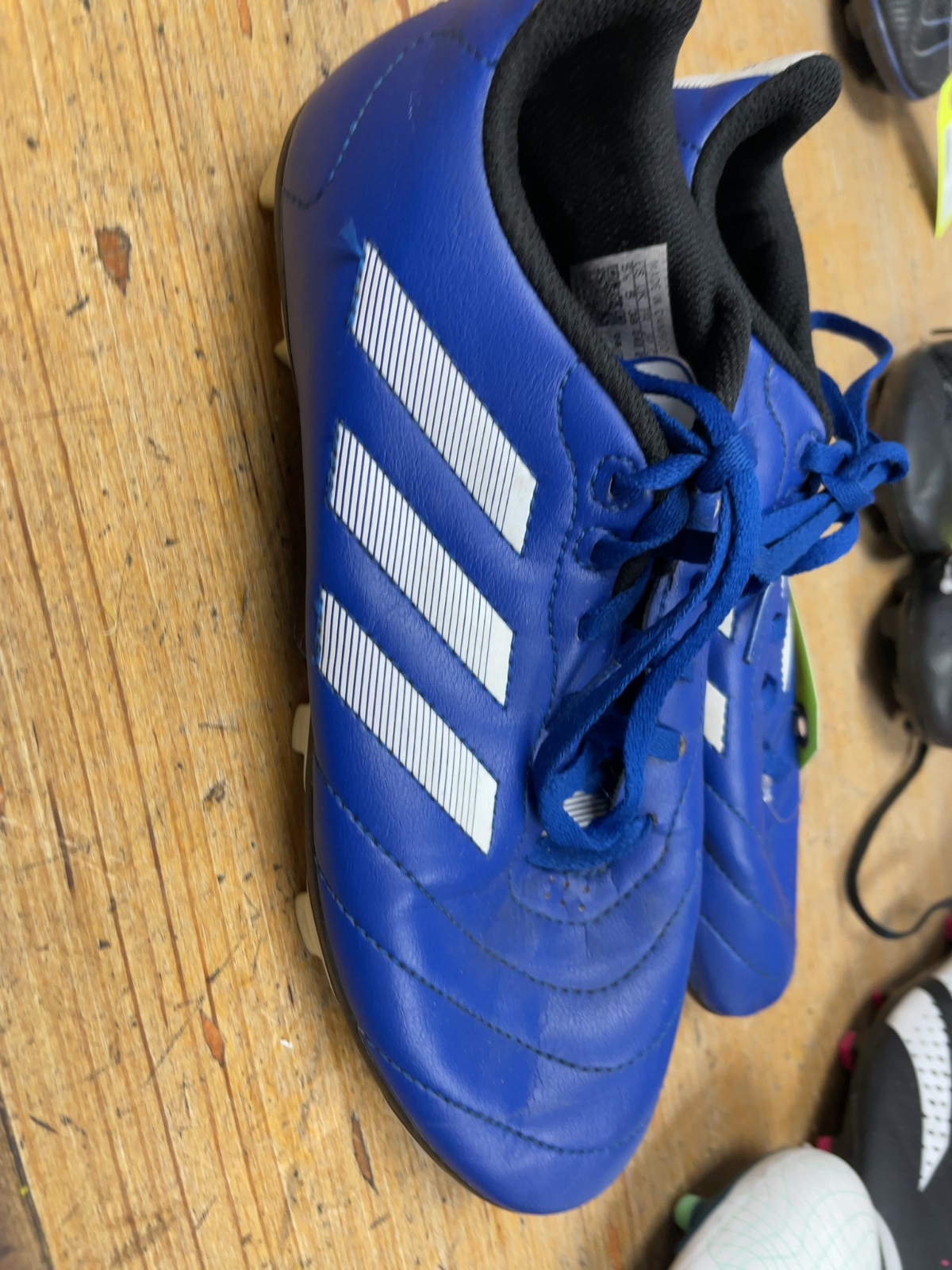Adidas Soccer Cleats Size 5.5 Blue/White